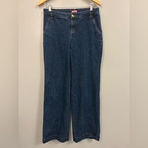 Lilly Pulitzer Dark Blue Flare Jeans Size 8